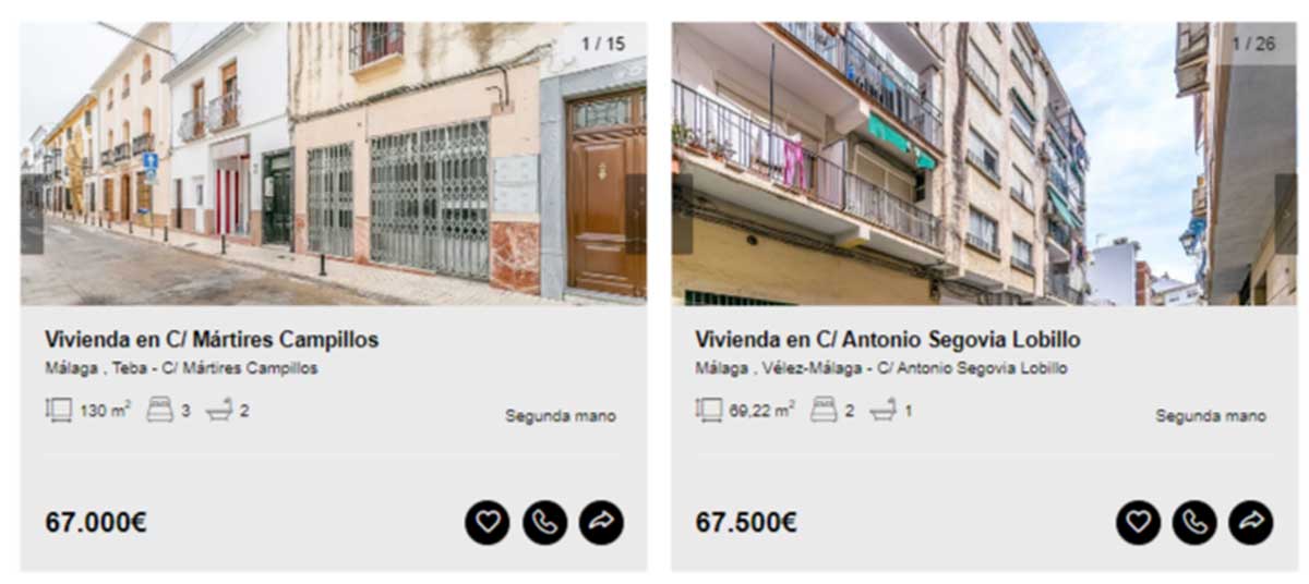 Casas en Málaga por 67.000 euros