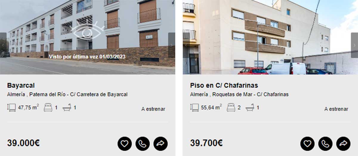 Pisos a la venta en Almería por menos de 40.000 euros