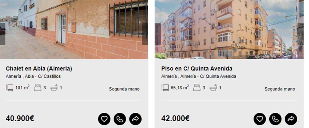 Pisos a la venta en Almería por 42.000 euros