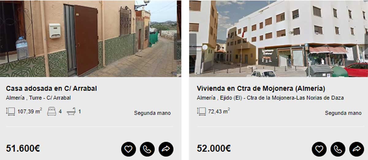 Pisos a la venta en Almería por 52.000 euros