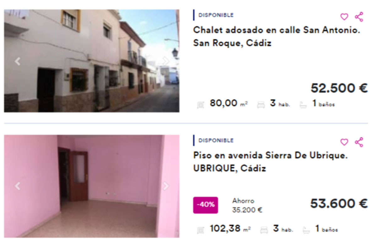 Pisos en Cádiz por 52.000 euros