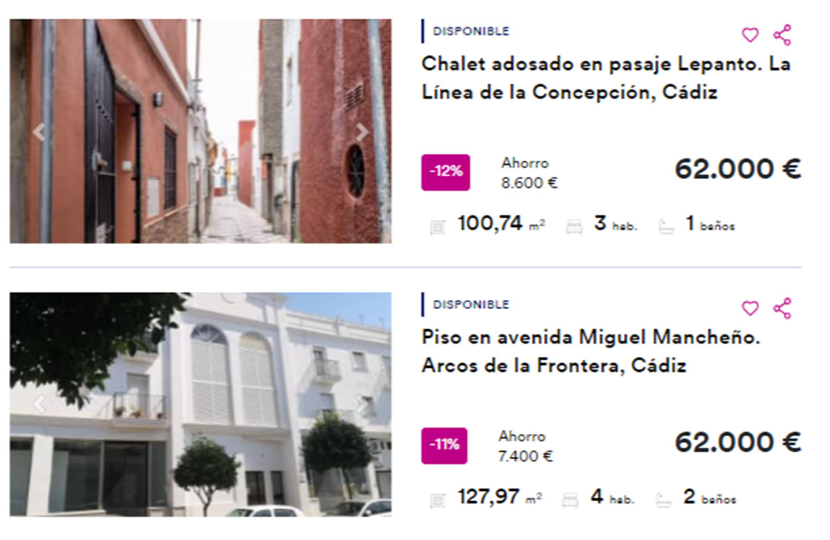 Pisos en Cádiz por 62.000 euros