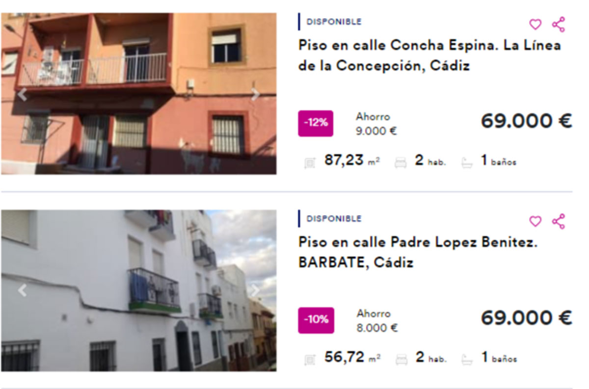 Piso en Cádiz por 69.000 euros