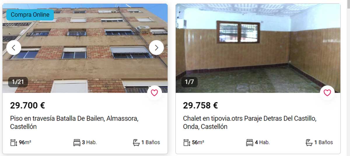 Pisos en Castellón por 29.000 euros