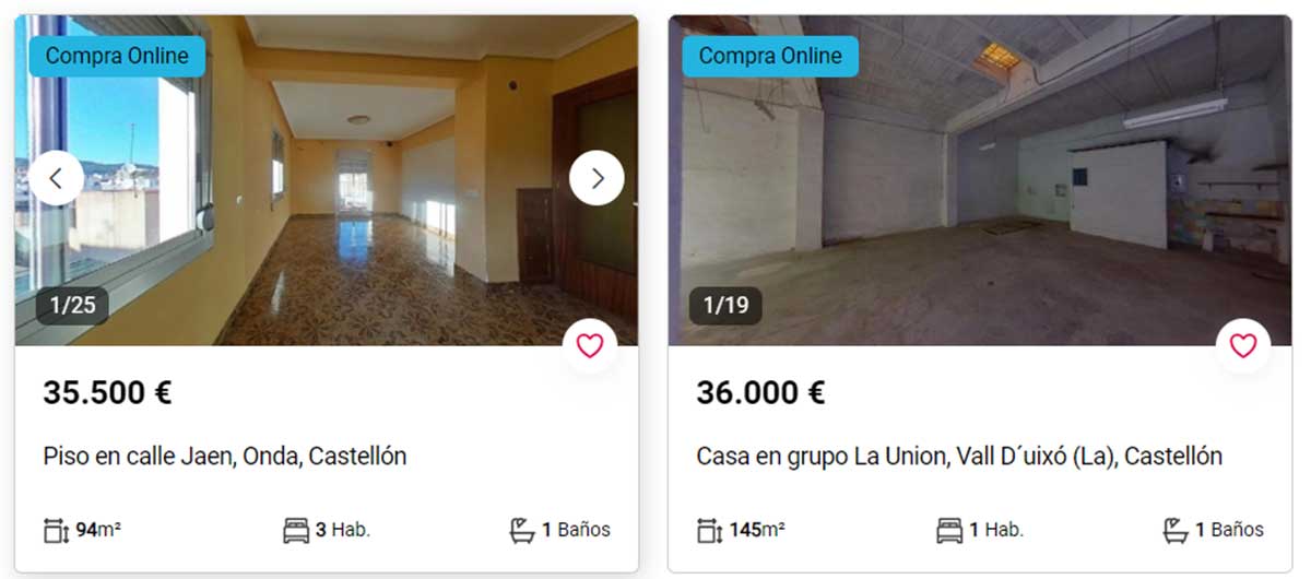 Pisos en Castellón por 35.000 euro