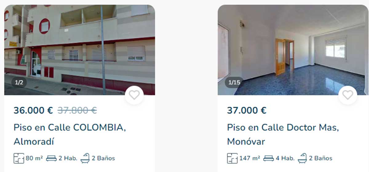 Pisos en Alicante por 36.000 euros