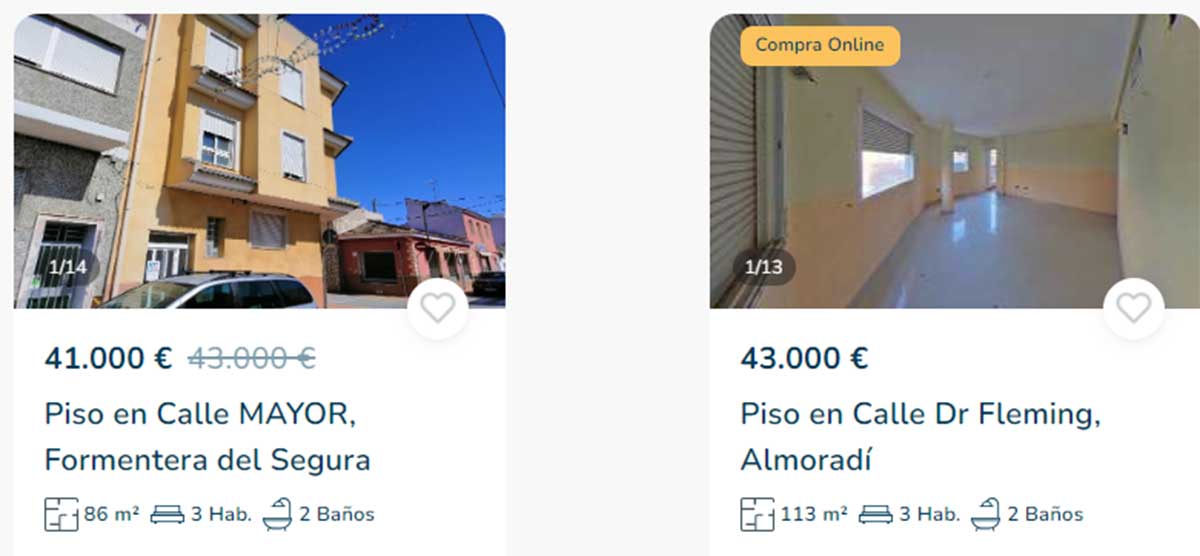 Pisos en Alicante por 41.000 euros