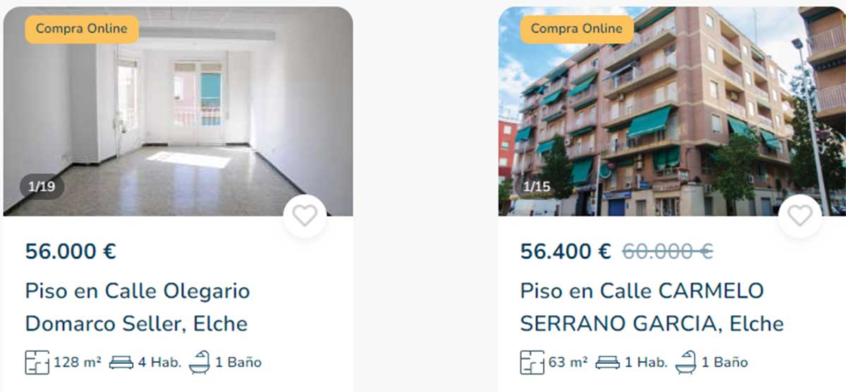 Pisos en Alicante por 56.000 euros