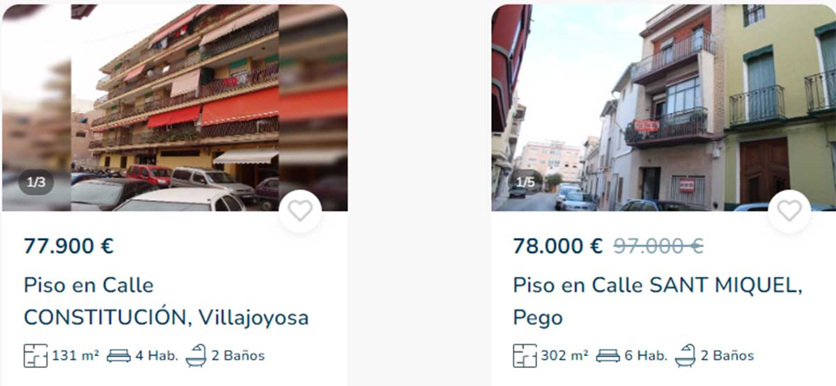Pisos en Alicante por menos de 80.000 euros