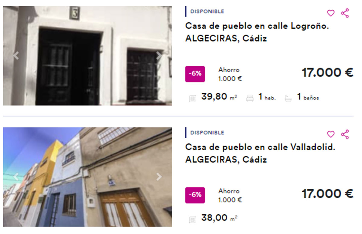 Pisos en Cádiz por 17.000 euros