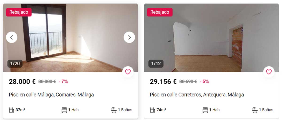 Pisos en Málaga por 28.000 euros