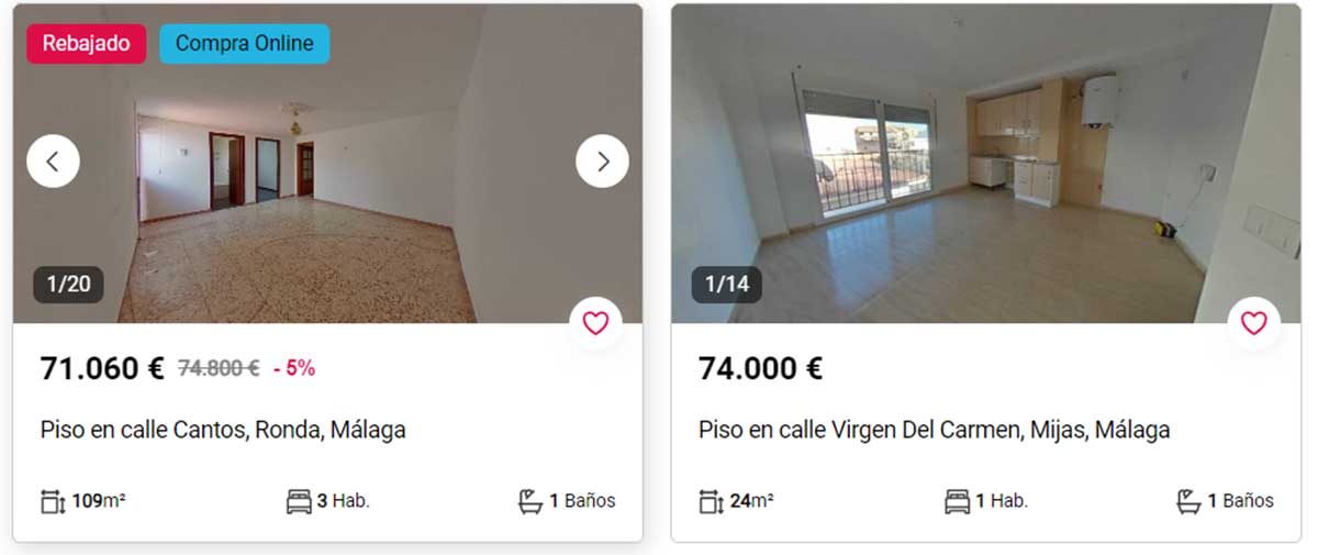 Pisos en Málaga por 70.000 euros
