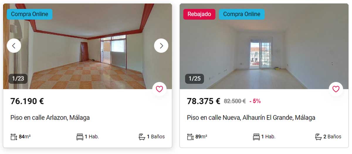 Pisos en Málaga por 75.000 euros