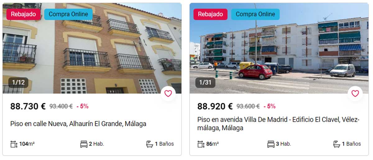 Pisos en Málaga por 80.000 euros