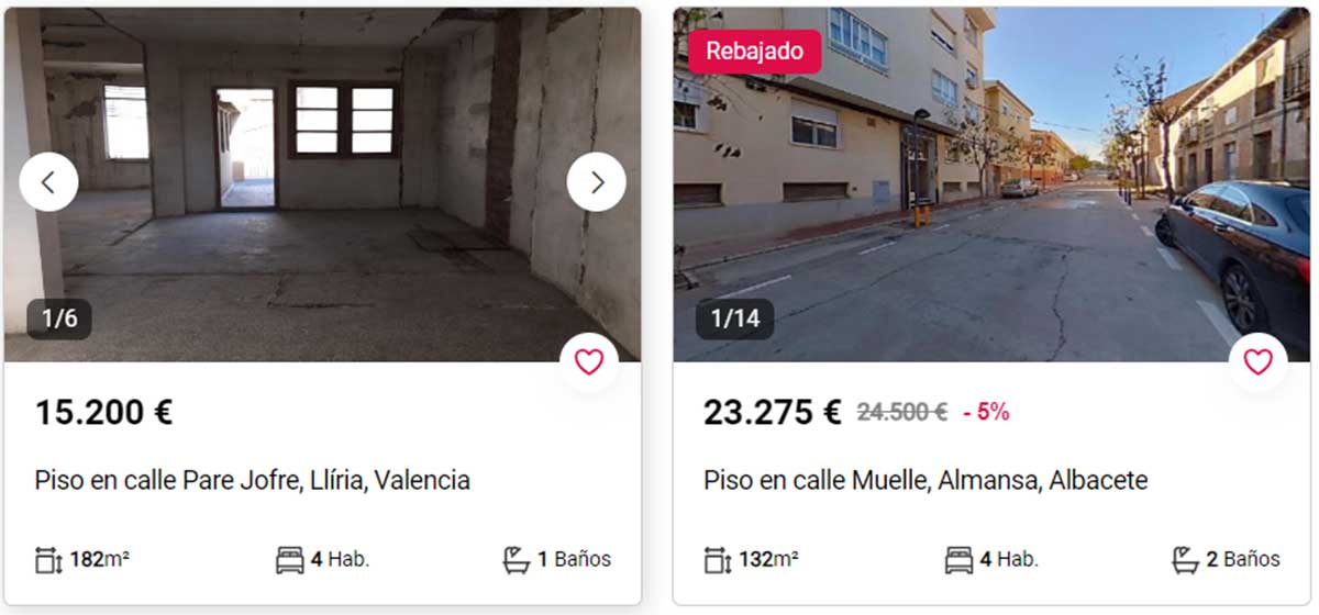 Piso con terraza a la venta por 20.000 euros