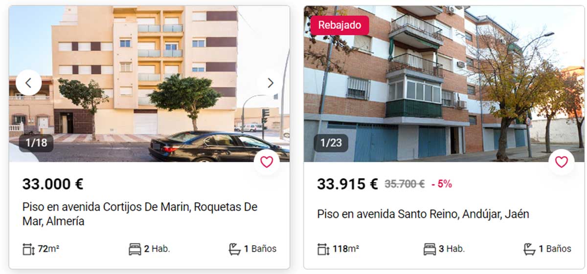 Piso con terraza a la venta por 33.000 euros