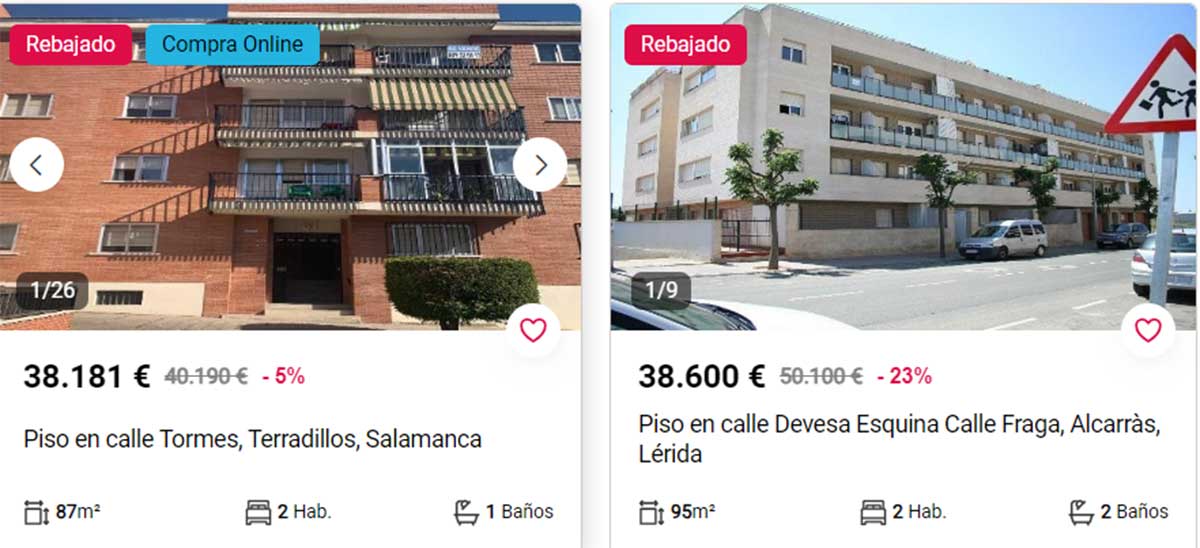Piso con terraza a la venta por 38.000 euros