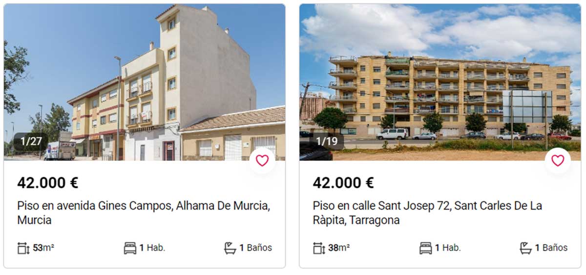Piso con terraza a la venta por 42.000 euros