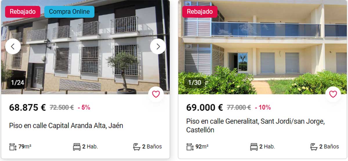 Piso con terraza a la venta por 69.000 euros