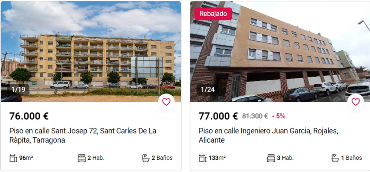 Piso con terraza a la venta por 77.000 euros