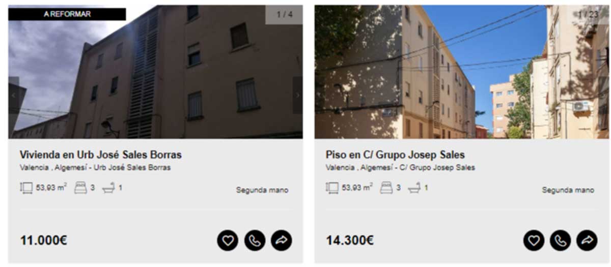 Pisos en Valencia por 11.000 euros