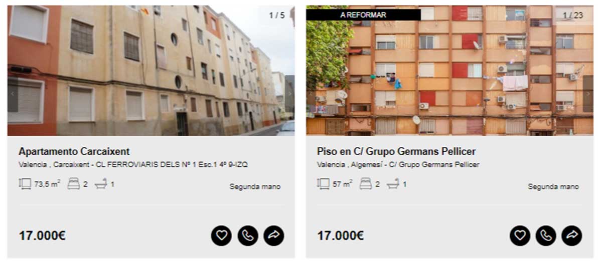 Pisos en Valencia por 17.000 euros