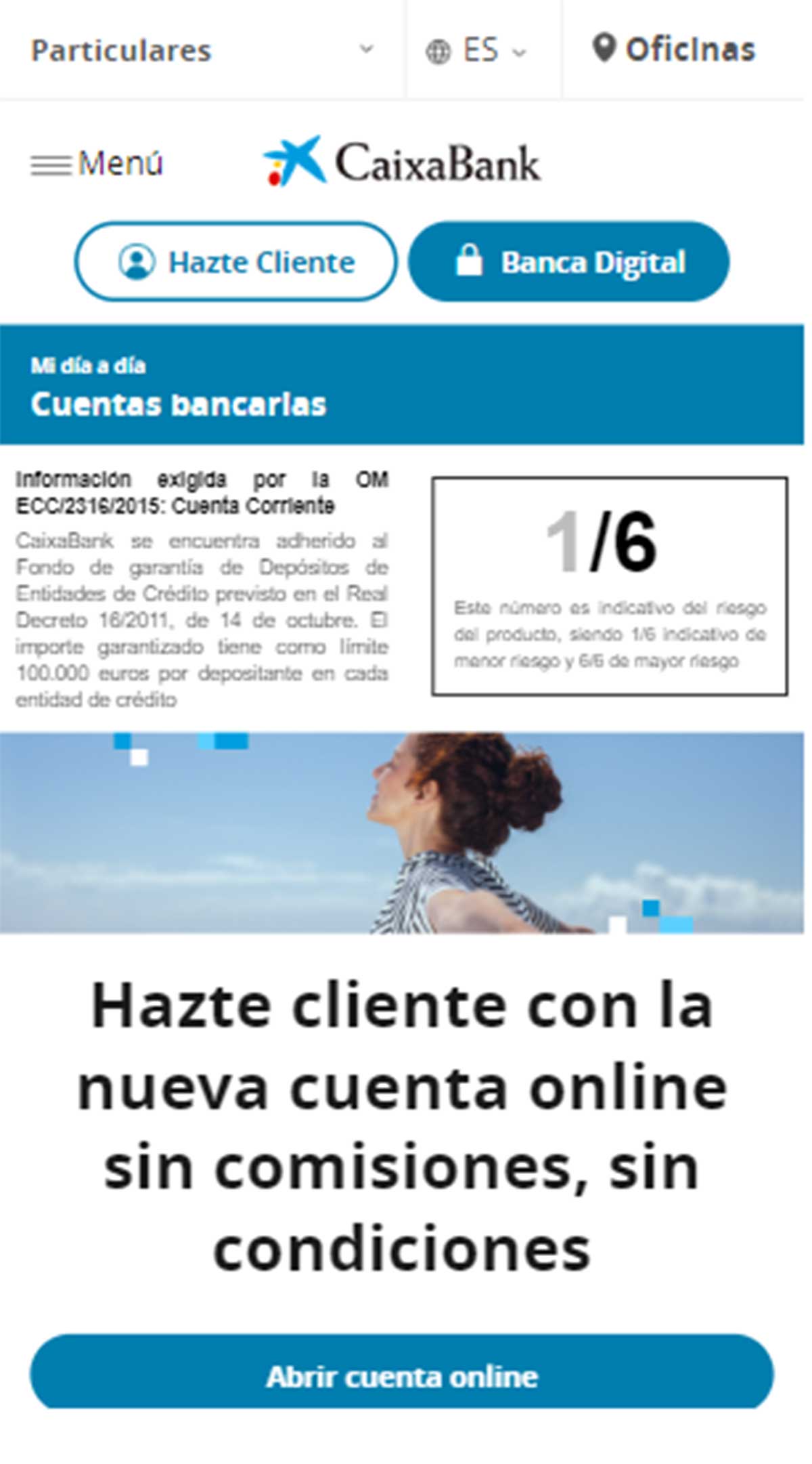 Abrir cuenta online CaixaBank