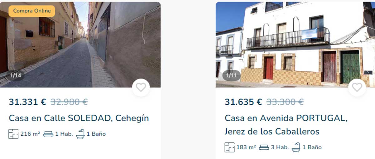 Casa en venta por 31.000 euros