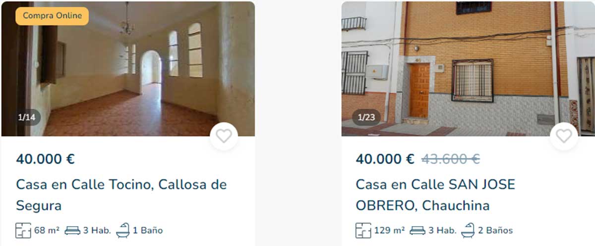 Casa en venta por 40.000 euros