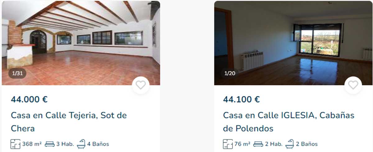 Casa en venta por 44.000 euros