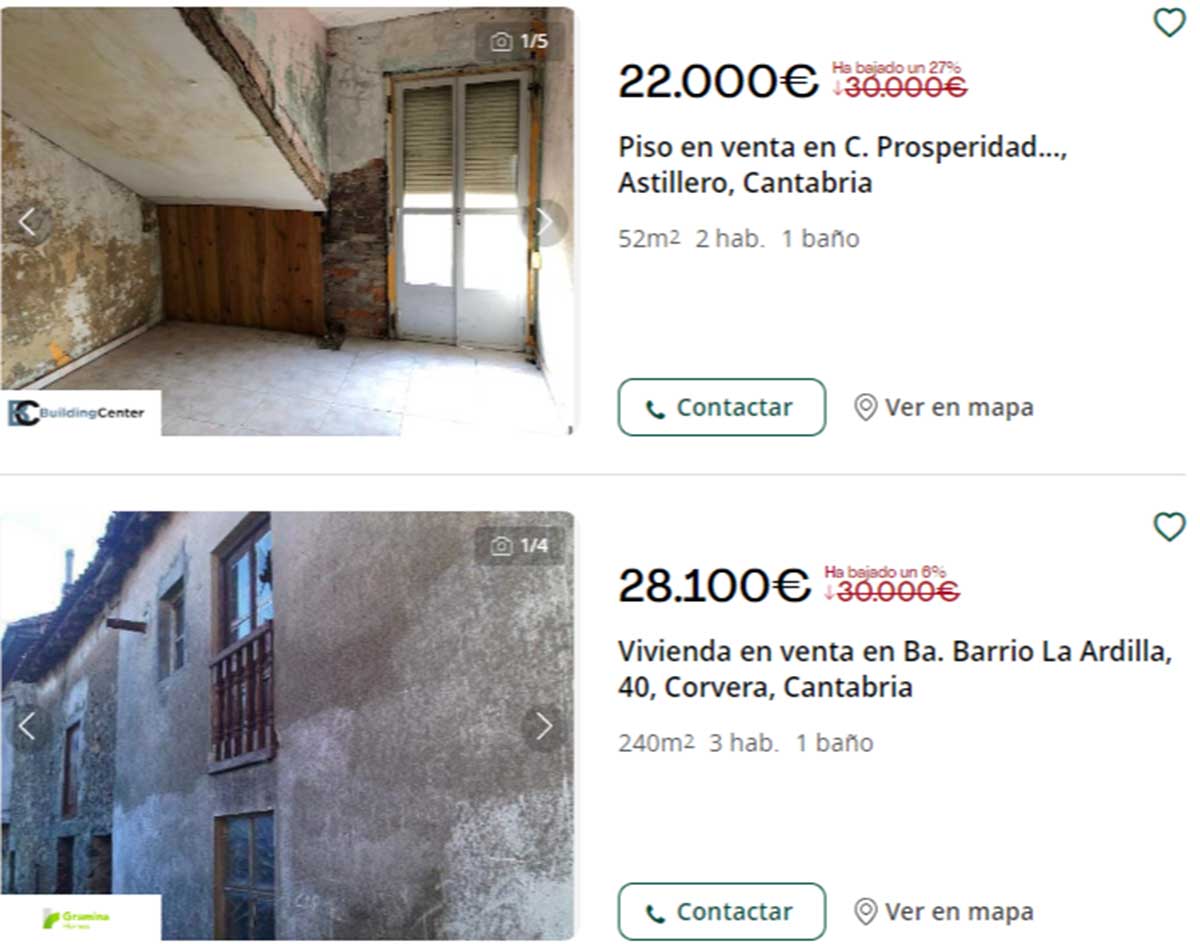 Casas en Cantabria por 20.000 euros