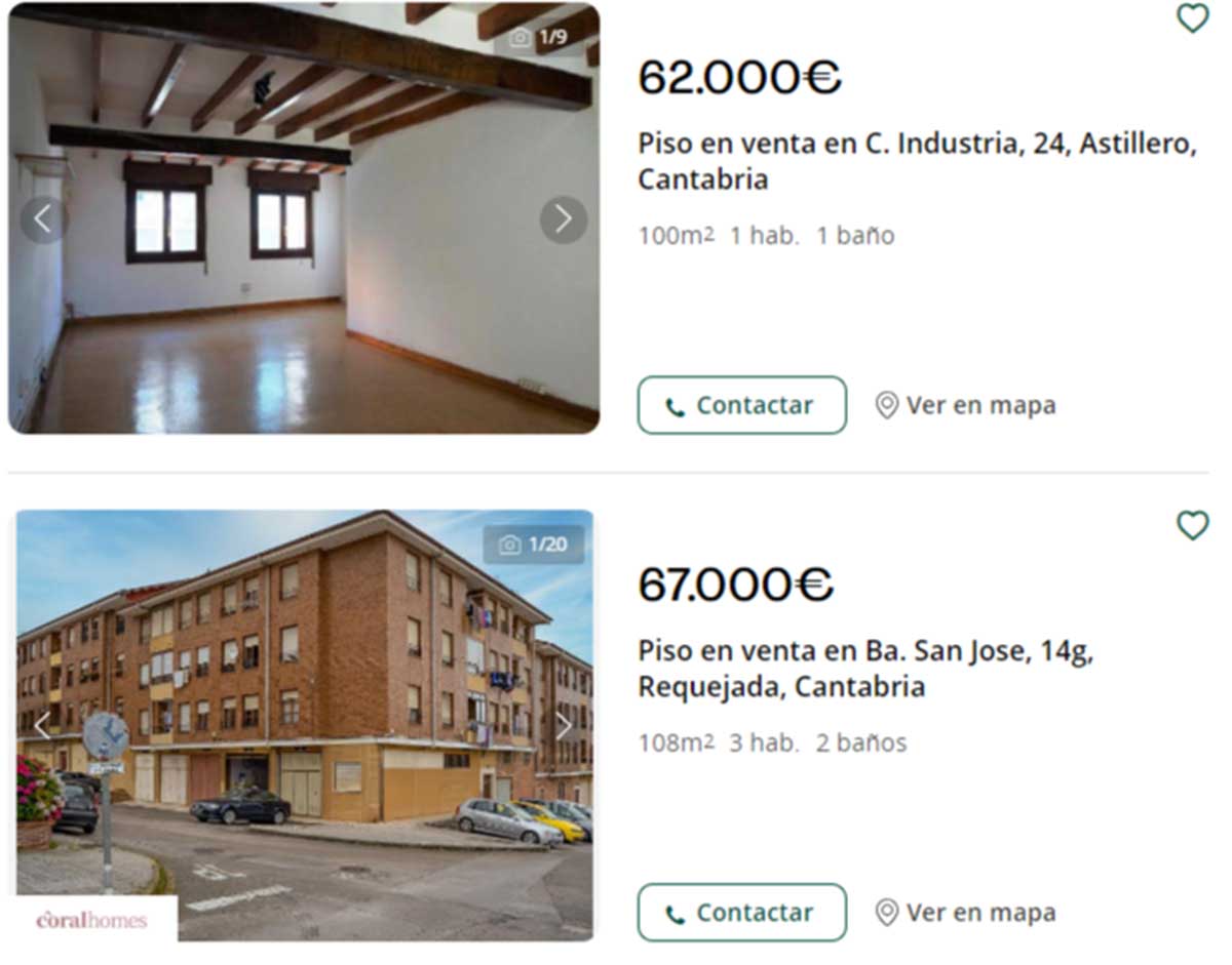 Casas en Cantabria por 60.000 euros