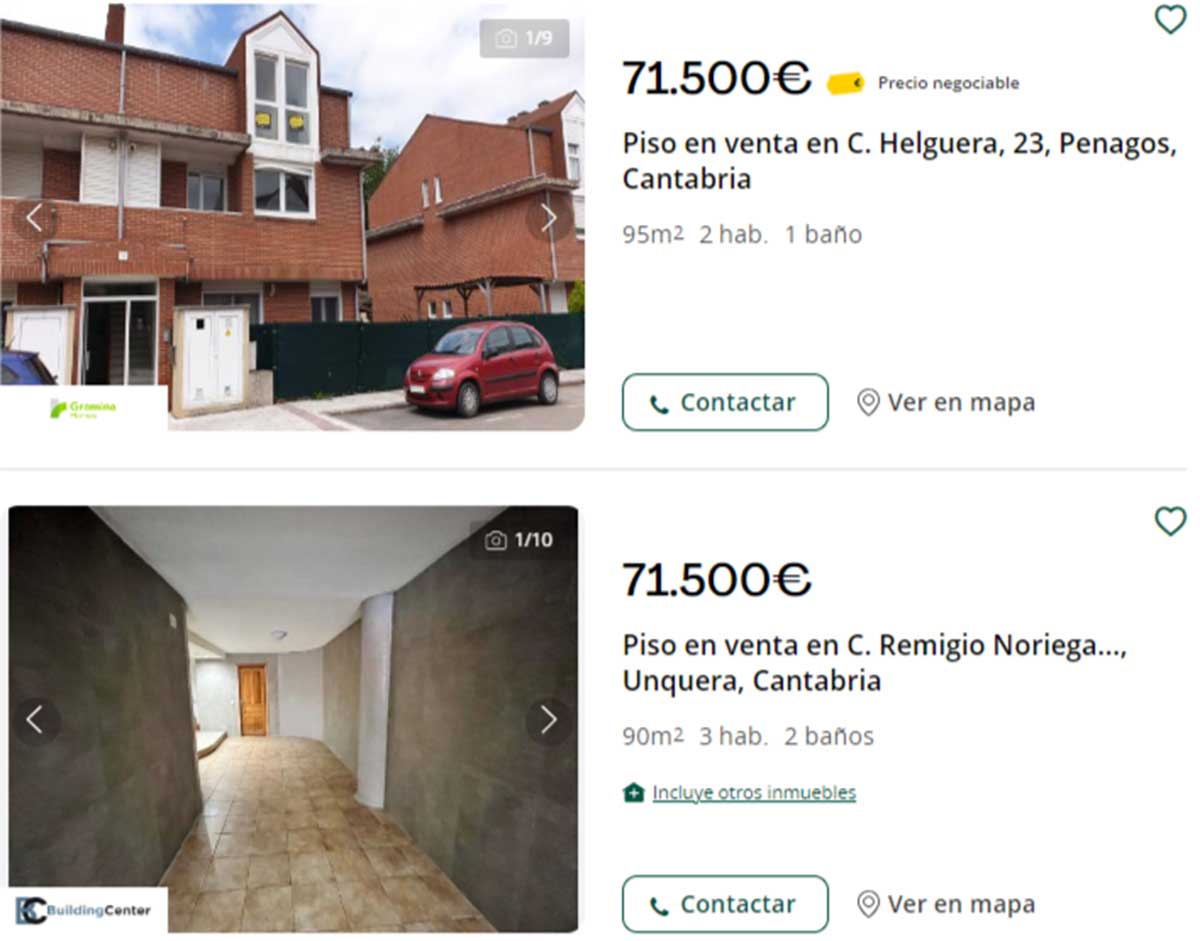 Casas en Cantabria por 71.000 euros