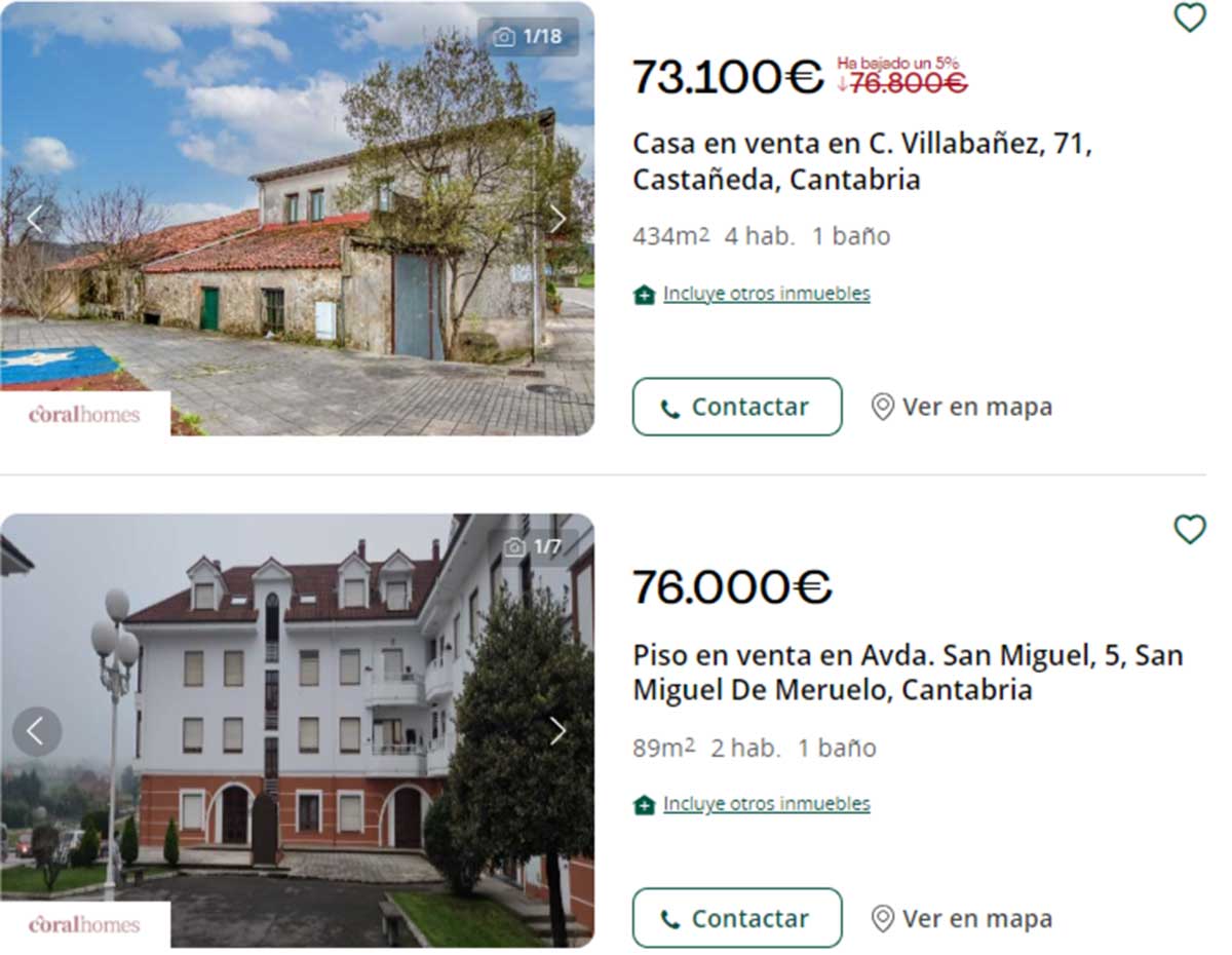 Casas en Cantabria por 73.000 euros