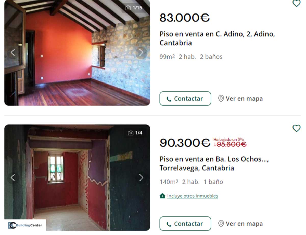 Casas en Cantabria por 80.000 euros