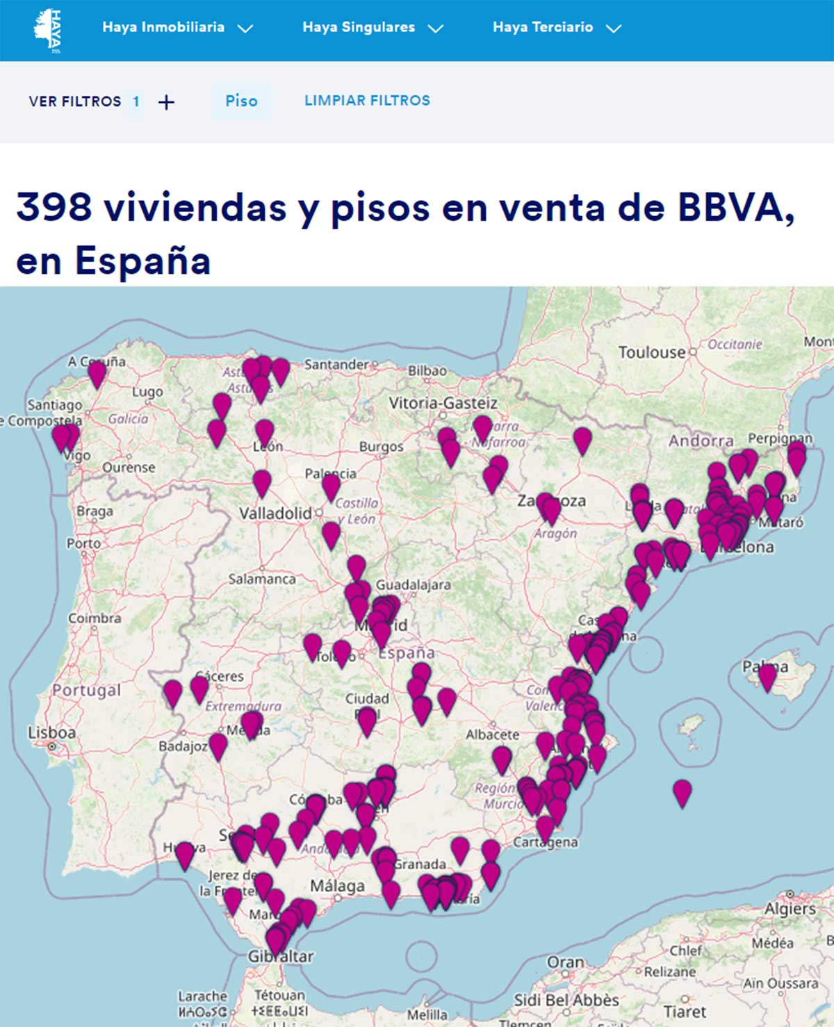 Catálogo de pisos de Haya