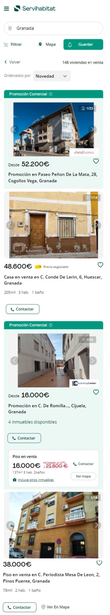 Catalogo de viviendas