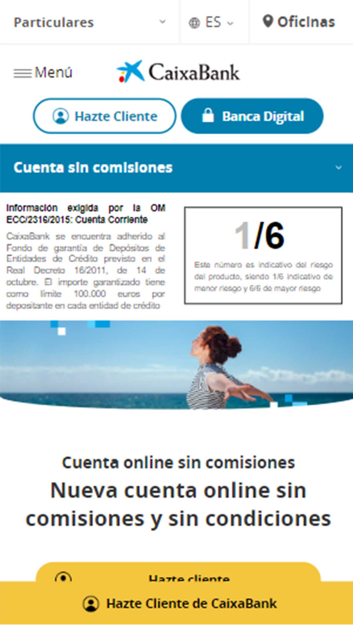 Hazte Cliente CaixaBank