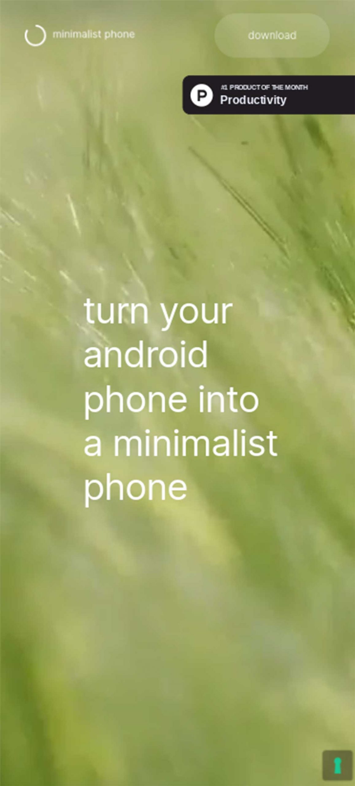 Minimalist phone