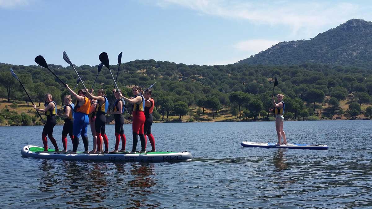 Paddle en grupo Madrid