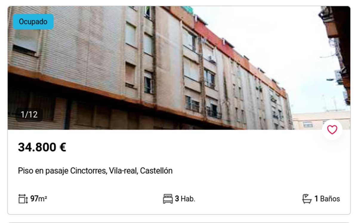 Piso en Castellón a la venta por 34.000 euros