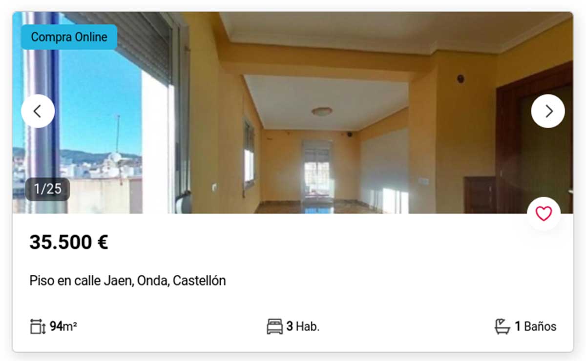 Piso en Castellón a la venta por 35.500 euros