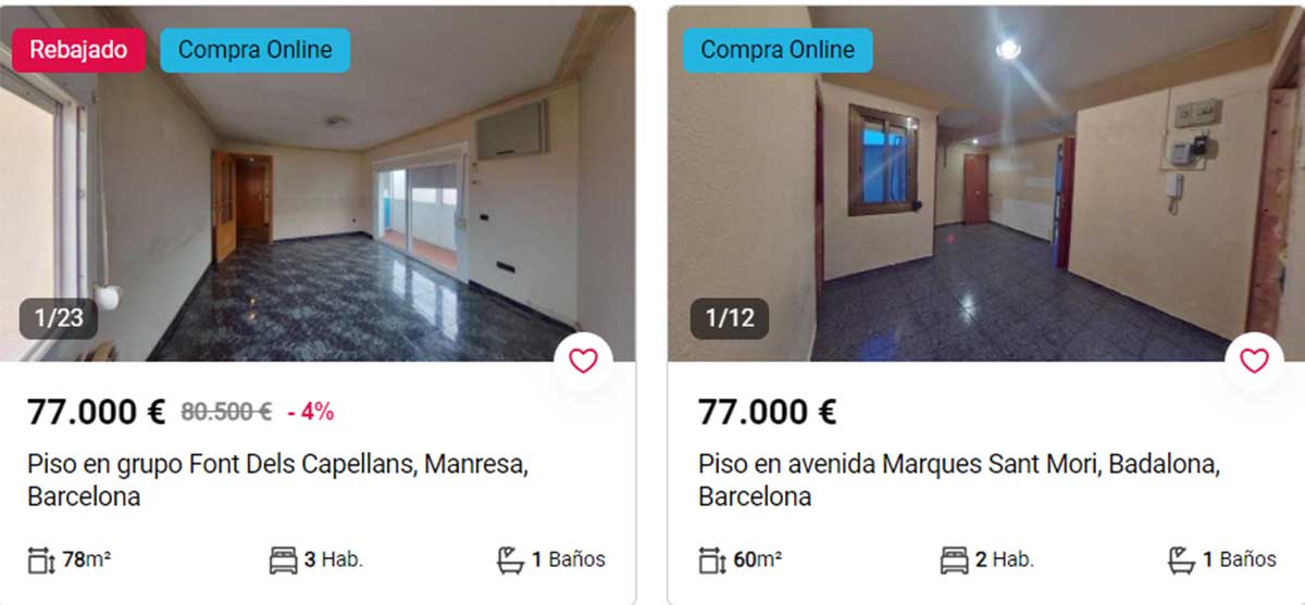 Piso en Barcelona por menos de 80.000 euros