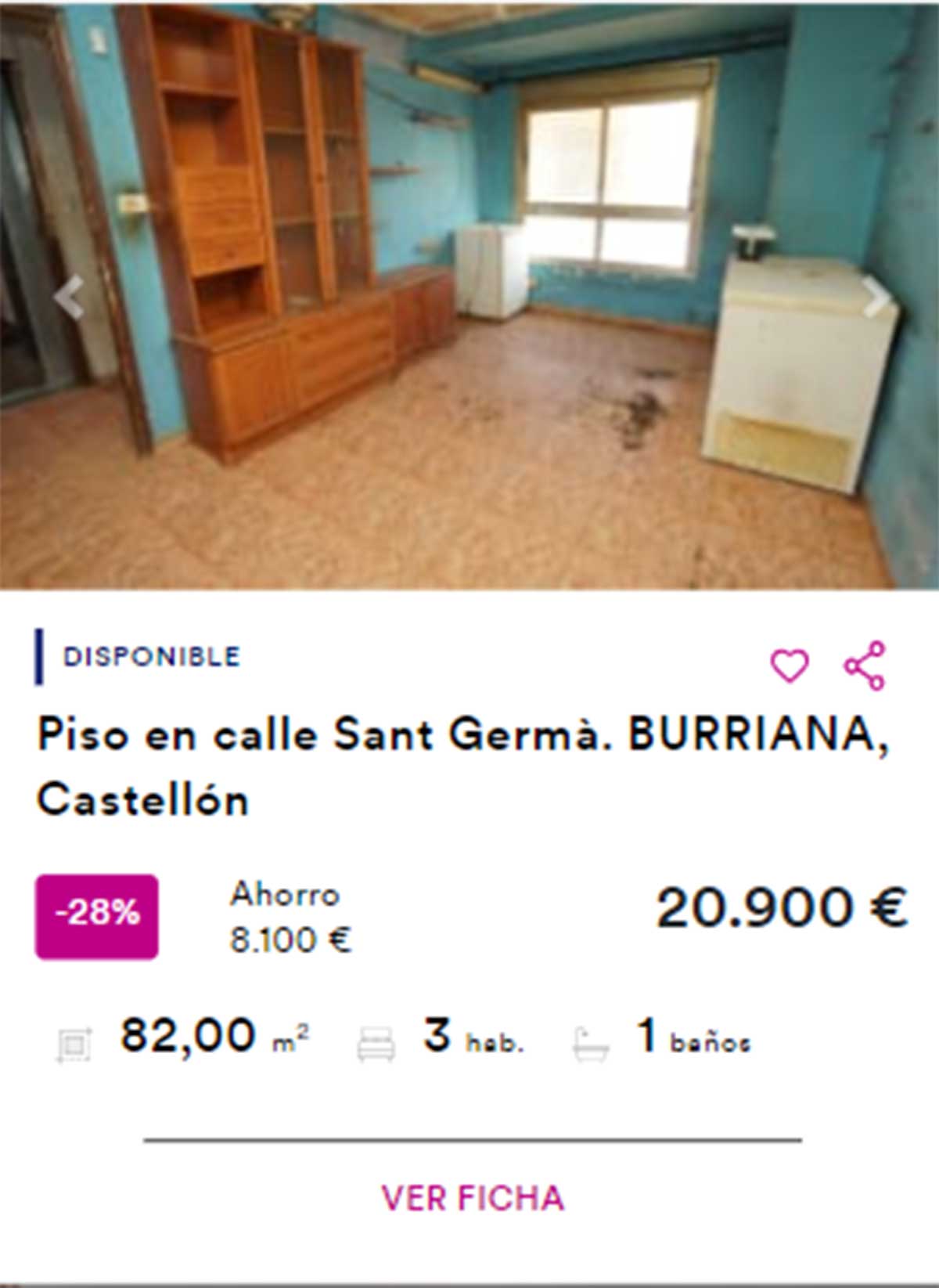 Piso de BBVA a la venta por 20.000 euros