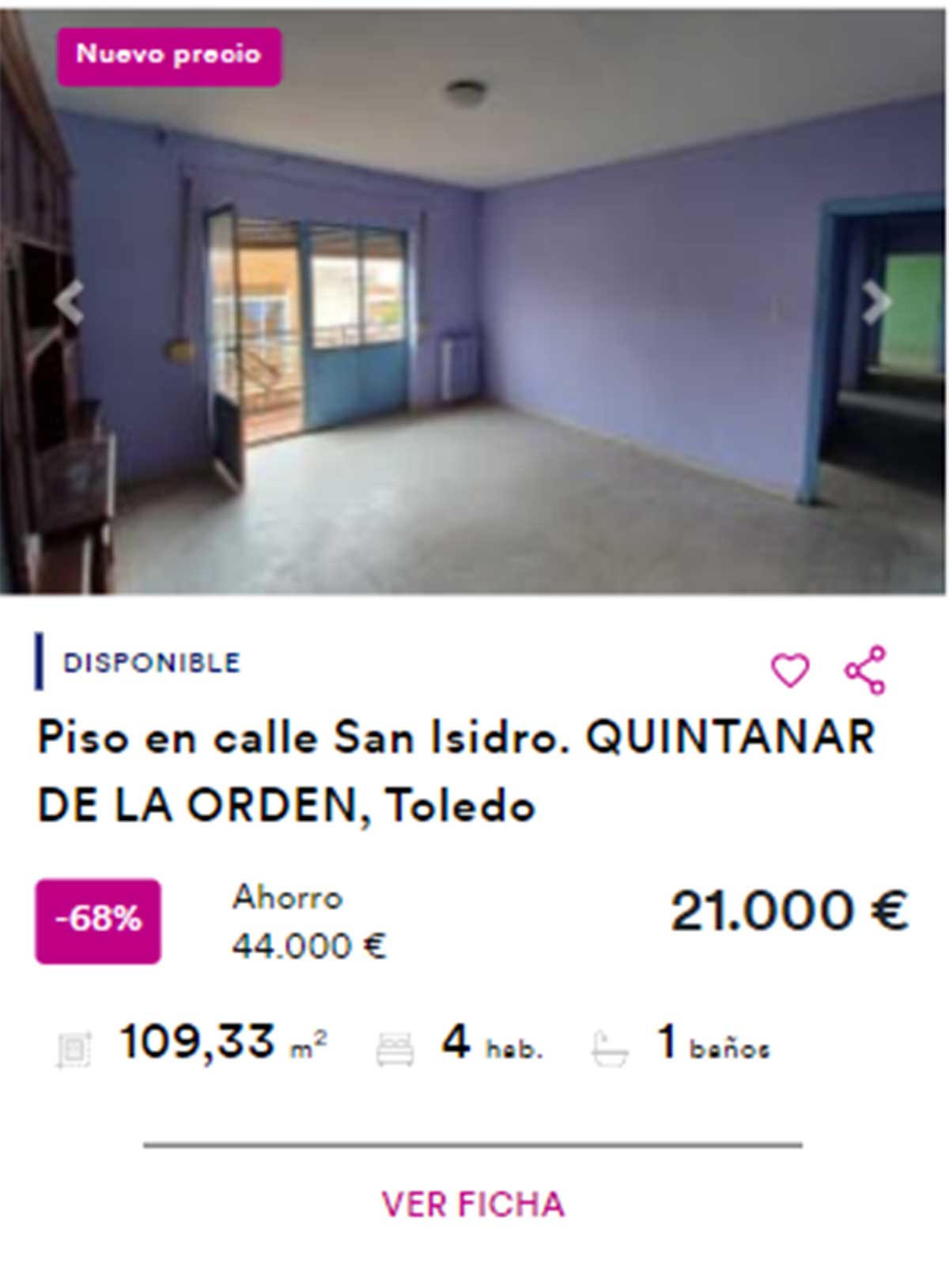 Piso de BBVA a la venta por 21.000 euros