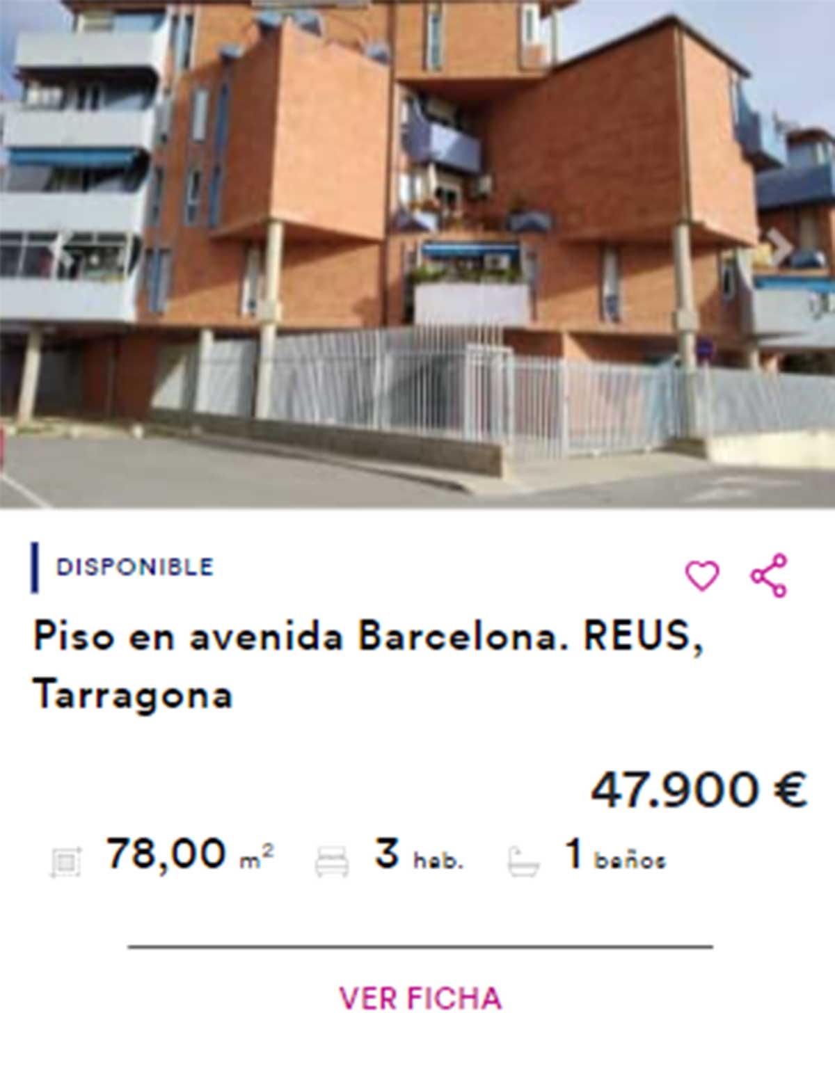 Piso de BBVA a la venta por 47.900 euros