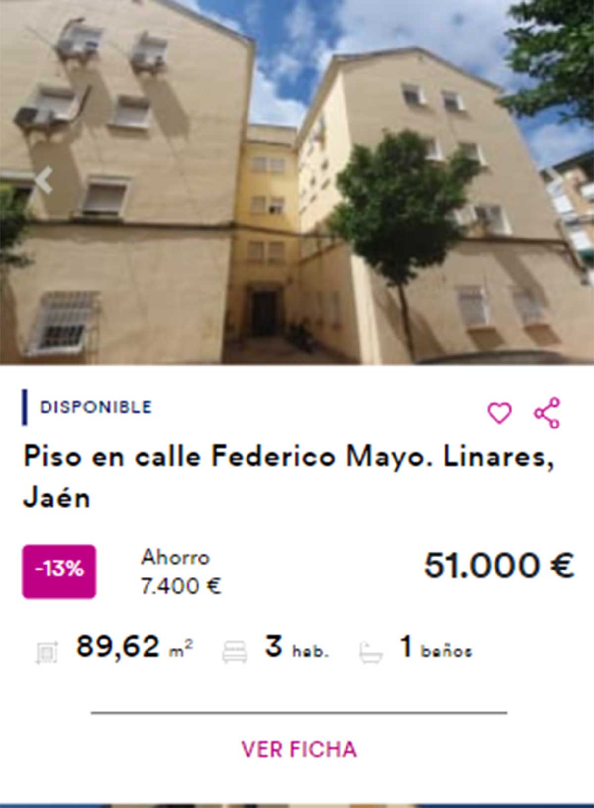 Piso de BBVA a la venta por 511.000 euros