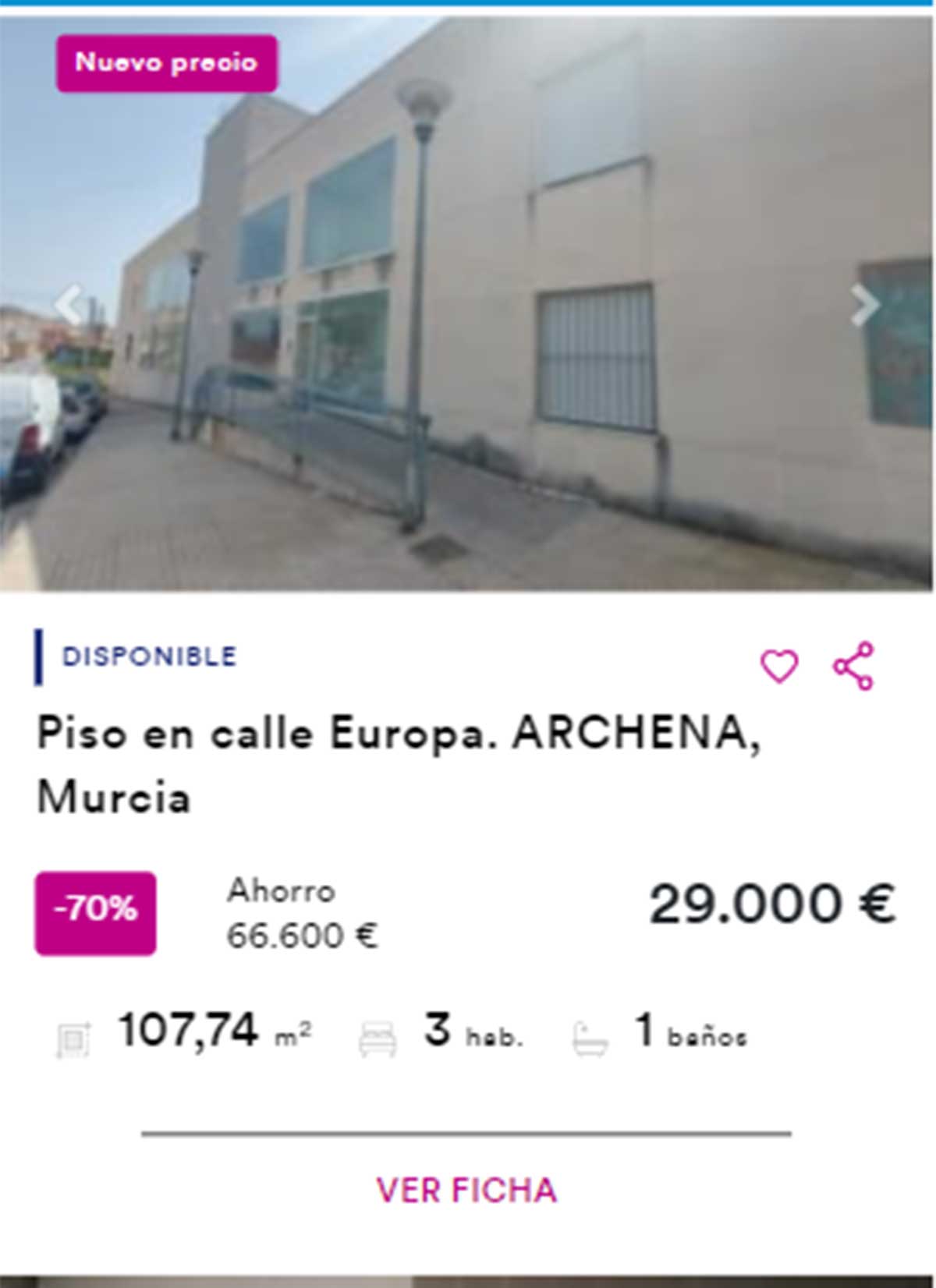 Piso de BBVA a la venta por menos de 30.000 euros