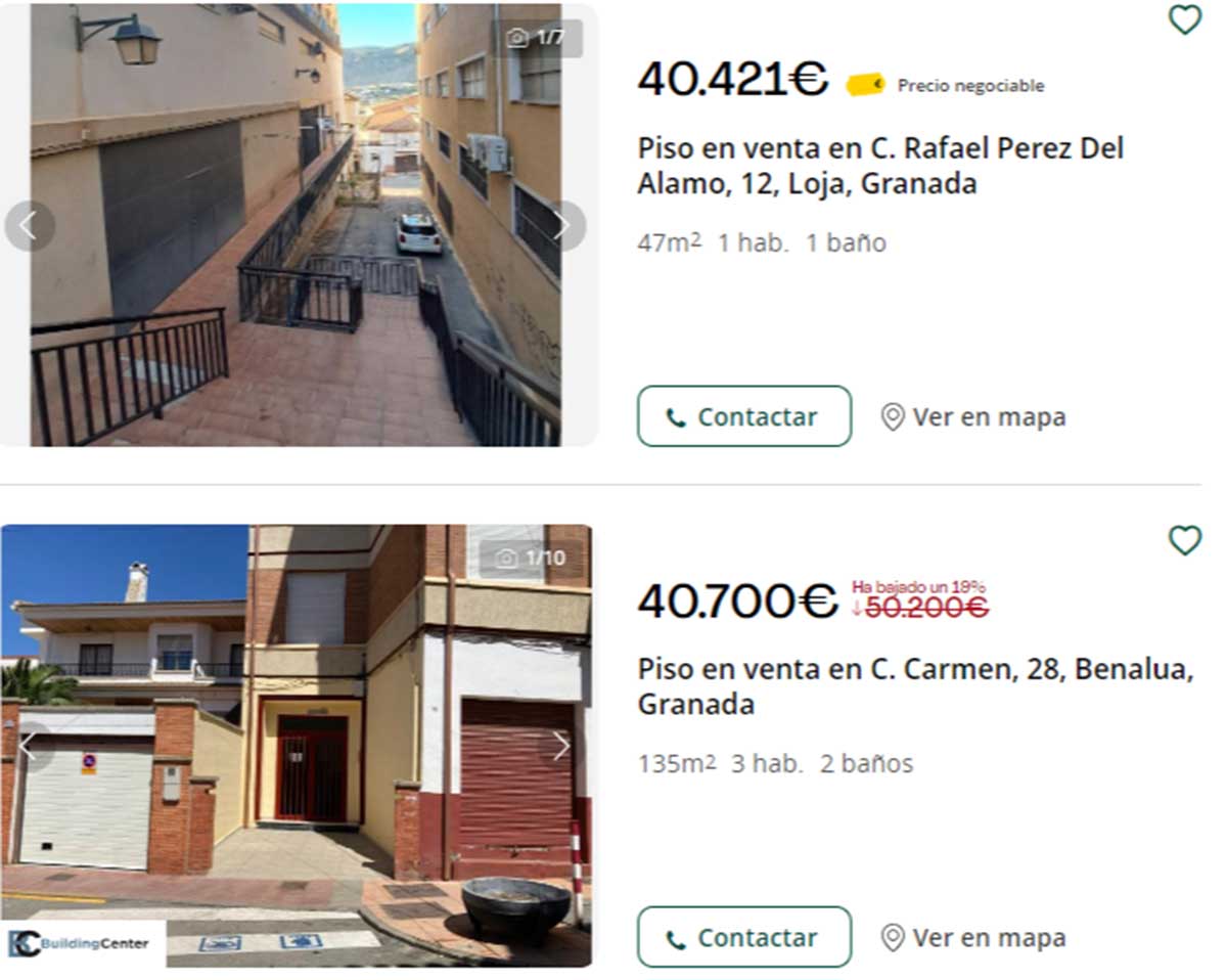 Piso a la venta en Granada por 40.000 euros
