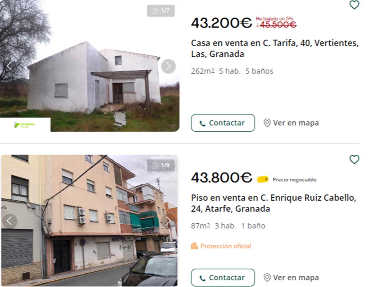Piso a la venta en Granada por 43.000 euros